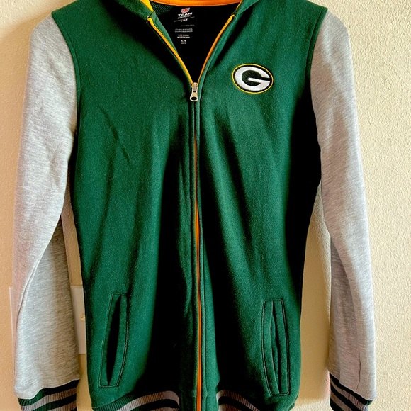 Girls Green Bay Packer Zip Hoodie - Picture 1 of 4